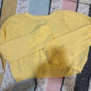 Sunny Yellow Women's Knit Sweater